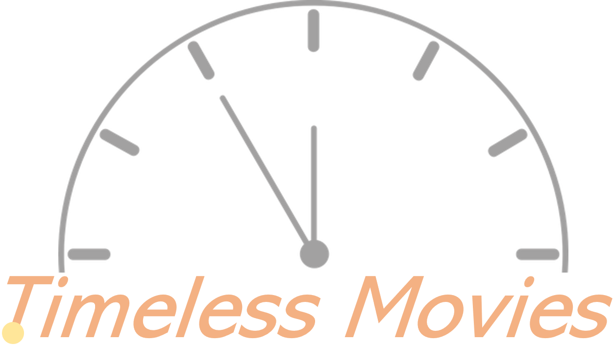 Timeless Movies logo with a clock face